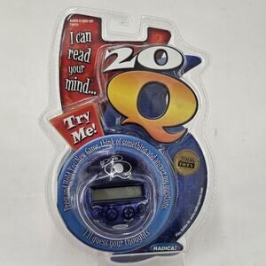 Radica 20Q 20 Questions Version Electronic Game Blue Factory Sealed